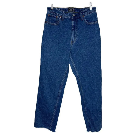 Abercrombie & Fitch Zoe Natural Rise Ankle‎ Straight  Jeans 29/8 - Picture 2 of 5